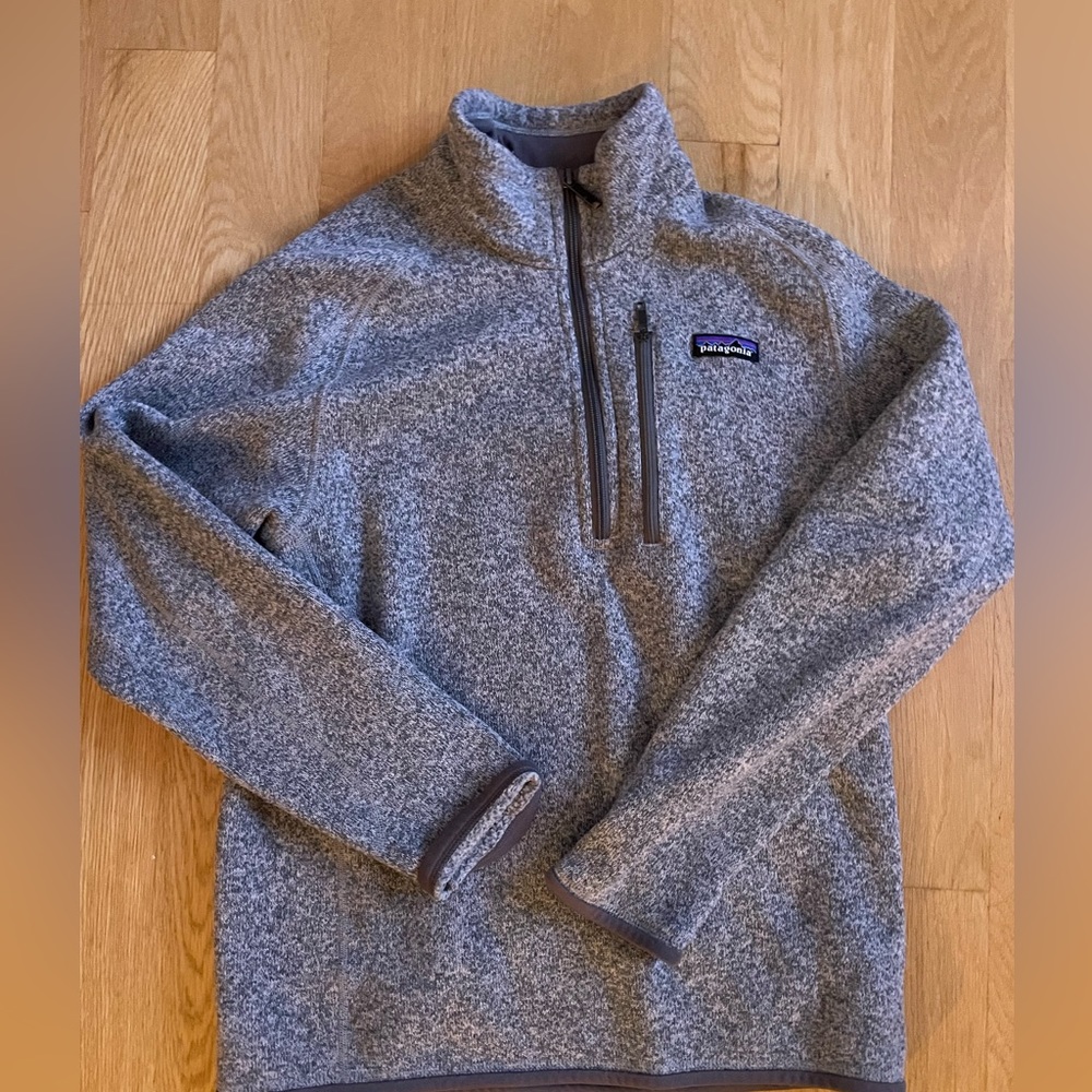 Light Gray Patagonia Quarter Zip